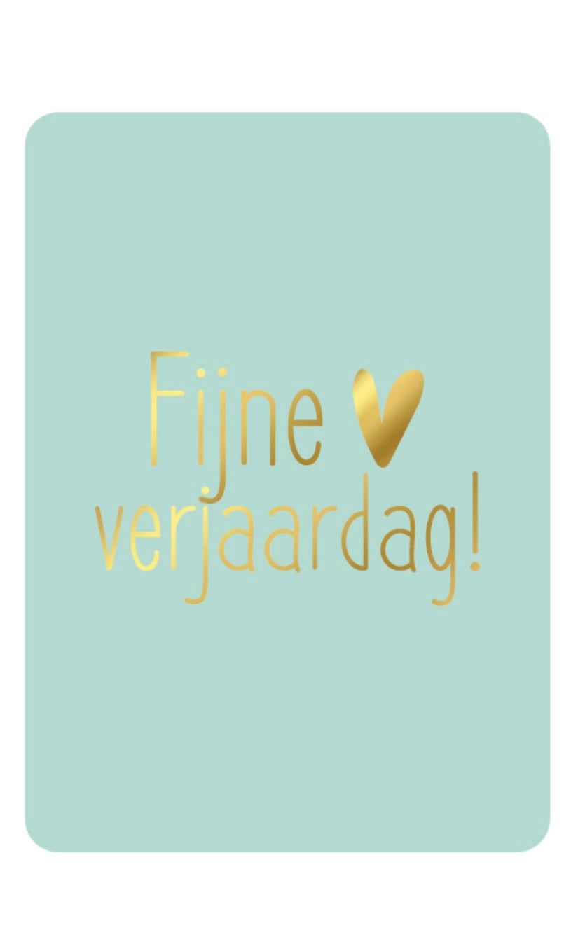 Fijne Verjaardag