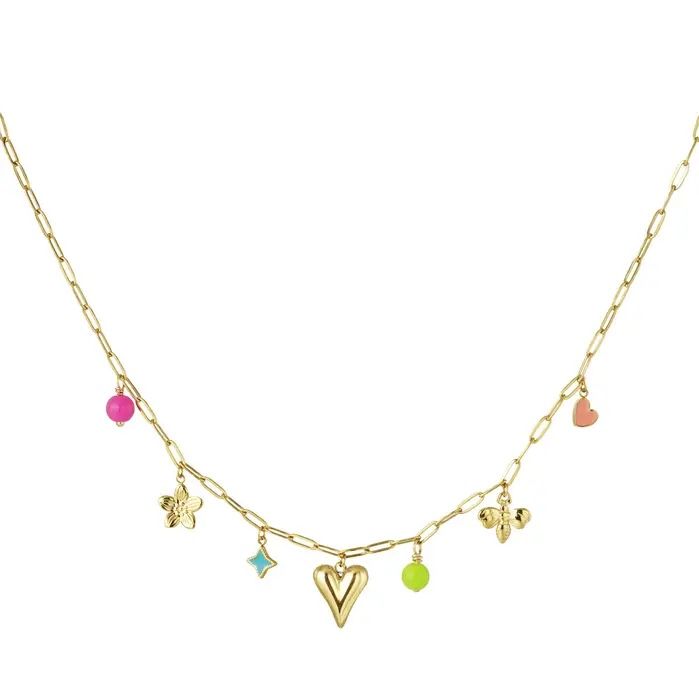 Bedelketting Colourful Joy Gold