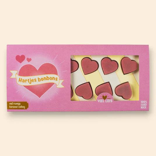 Cadeaupakketje Hartjes bonbons