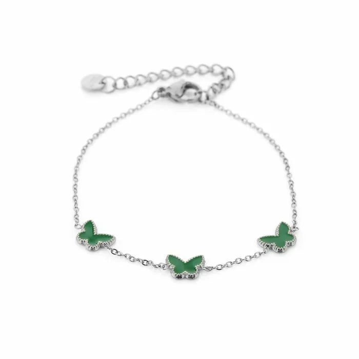 Vlinder armband groen